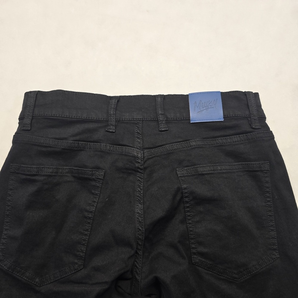 Mugsy Squid Ink Tapered Jeans Men Size 30x28 Actual Fit Black - Picture 8 of 10